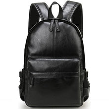 Load image into Gallery viewer, Men Leather School Bag Backpack Waterproof Travel Bag 
