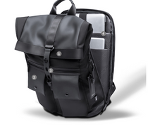 Load image into Gallery viewer, Black Oxford Cloth Men's Backpack
