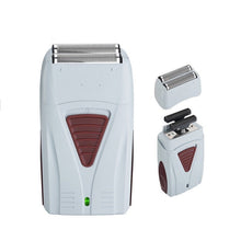 Load image into Gallery viewer, Men's Shaver Beard Travel USB Double Blade Shaving Trimmer Short Hair Removal Male Machine Clipper
