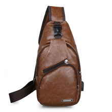 Load image into Gallery viewer, USB Charging Chest Bag Shoulder Bag
