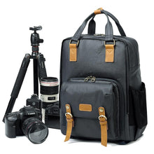 Load image into Gallery viewer, Professional Photo Bag Simple Light Canvas Fashion Backpack
