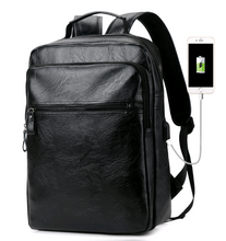 Load image into Gallery viewer, Men&#39;s Pu Large Capacity Computer Bag Travel Backpack
