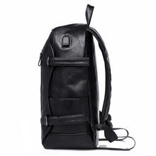 Load image into Gallery viewer, Leisure PU Large Capacity Backpack For Men And Women
