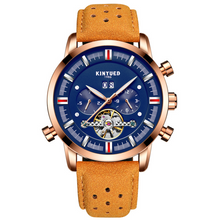 Load image into Gallery viewer, Leather Strap Men's Watch With Large Dial
