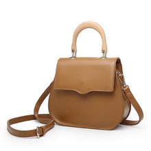 Load image into Gallery viewer, Vintage Saddle Bag With Wooden Handle And Magnetic Buckle
