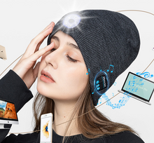 Load image into Gallery viewer, Glow Wireless Music Call Warm Earphone Hat

