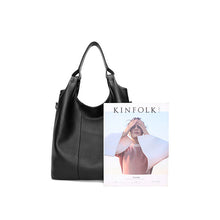 Load image into Gallery viewer, Leather Large-capacity Leisure Lady's Messenger Bag
