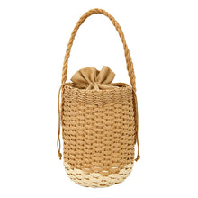 Load image into Gallery viewer, Young Lady's Leisure Bucket Straw Bag
