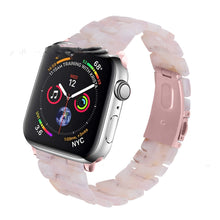 Load image into Gallery viewer, Smart Slim Resin Three Bead Stainless Steel Watch Strap
