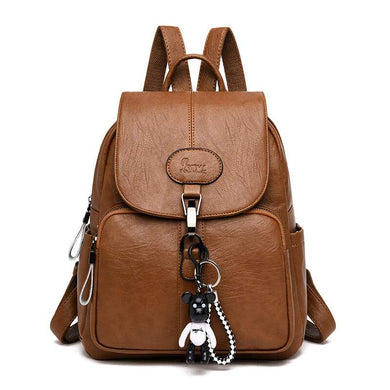 Women's Backpack Soft Leather Anti-theft Travel Backpack