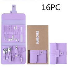 Load image into Gallery viewer, 16 Pcs Nail Clippers Nail Cutter Nail Scissors With PU Bag
