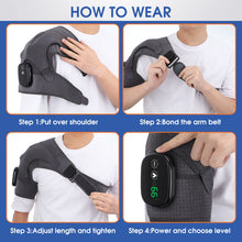 Load image into Gallery viewer, 3-speed Vibration Electric Massage Shoulder Pad
