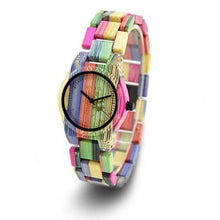 Load image into Gallery viewer, Bamboo Wood Color Dynamic Wooden Watch
