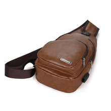 Load image into Gallery viewer, USB Charging Chest Bag Shoulder Bag
