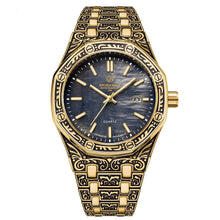 Load image into Gallery viewer, Spiral Crown Round Mechanical Men's Casual Quartz Watch
