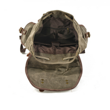 Load image into Gallery viewer, Canvas Stitching Leather Mountaineering Bag Backpack
