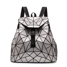 Load image into Gallery viewer, PU Leather Ladies Fashion Geometric Backpack
