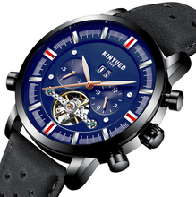 Load image into Gallery viewer, Leather Strap Men's Watch With Large Dial
