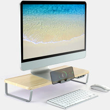 Load image into Gallery viewer, Ergonomic Monitor Holder Riser With 3 USB Port Laptop Stand
