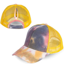 Load image into Gallery viewer, Tie-dye Ponytail Baseball Cap
