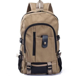 Men's Canvas Student Bag Backpack