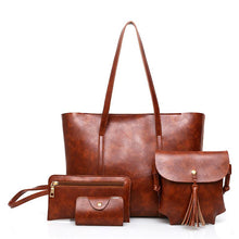 Load image into Gallery viewer, Oil Wax Leather Women&#39;s Handbag Shoulder Bag Sets
