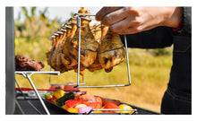 Load image into Gallery viewer, Portable Grilling Basket Mesh Clip 14 Slot Stainless Steel
