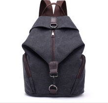 Load image into Gallery viewer, Fashion Canvas Handbag Retro Casual College Wind Backpack
