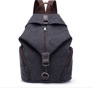 Fashion Canvas Handbag Retro Casual College Wind Backpack