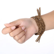 Load image into Gallery viewer, Leather Cord Braided Smart Watch Strap
