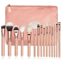 Load image into Gallery viewer, 15 Makeup Brush With Bag Makeup Brush Tool Set
