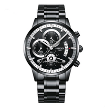 Load image into Gallery viewer, Solid Steel Belt Men's Watch Waterproof Quartz Watch
