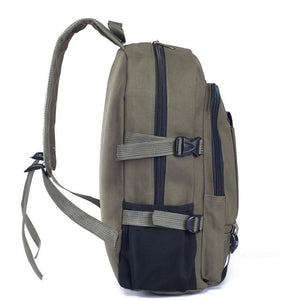 Men's Canvas Student Bag Backpack