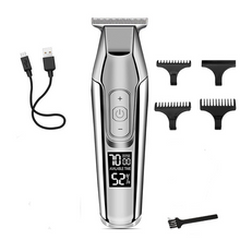 Load image into Gallery viewer, Large Capacity Battery Barber Professional Hair Trimmer Oil Head Carving Electric Hair clipper LCD Haircut Machine
