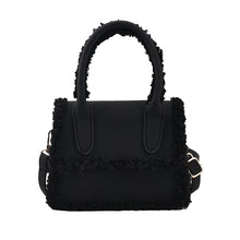 Load image into Gallery viewer, Plush Design Fur Stitching One-shoulder Messenger Bag
