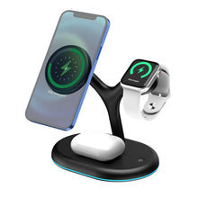 Load image into Gallery viewer, Three-in-one Magnetic Phone Headset Watch Wireless Charger

