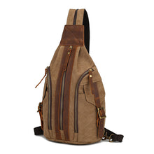 Load image into Gallery viewer, Male Multifunctional Retro Canvas Crossbody Bag
