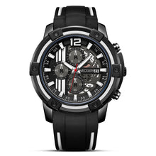 Load image into Gallery viewer, Men's Hollow Calendar Fashion Big Dial With Silicone Belt
