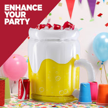 Load image into Gallery viewer, Large Inflatable Beer Mug Cooler Pool Float Drink Cooler
