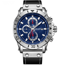 Load image into Gallery viewer, Fashion Sports Timing Leather Wild Men's Quartz Watch
