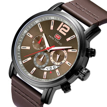 Load image into Gallery viewer, Fashion Casual Three-pin Men's Leather QuartzWatch

