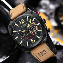 Load image into Gallery viewer, Waterproof Belt Six Hand Calendar Quartz Watch
