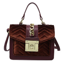 Load image into Gallery viewer, Fashion Velvet Lady's One-shoulder Small Messenger Bag
