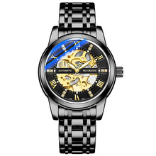 Load image into Gallery viewer, Steel Belt Mechanical Hollow Waterproof Luminous Watch
