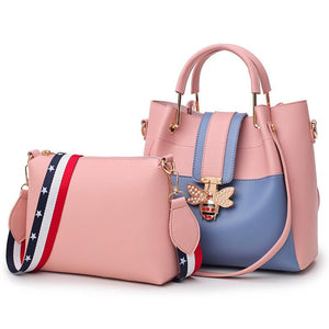 Women's Two Pieces Fashion Portable Handbag