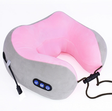 Load image into Gallery viewer, USB Charging U-shaped Massage Pillow
