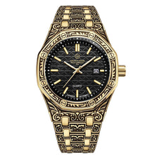 Load image into Gallery viewer, Spiral Crown Round Mechanical Men's Casual Quartz Watch
