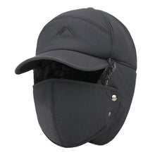 Load image into Gallery viewer, Men's Ear Protection Face Bomber Hats Thicker Plus Velvet Warm Women Winter Hat Outdoor Cycling Snow Male Bone Cap Ski Hat
