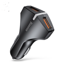 Load image into Gallery viewer, Baseus Quick Charge 3.0 Dual USB Car Charger
