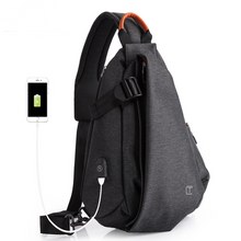 Load image into Gallery viewer, Men's Oxford Shoulder Bag Fashion Chest Bag Sports Bag

